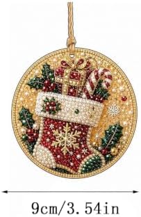 6PCS Christmas Ornaments DIY Pearl Diamond Art Kits for Adult Holiday