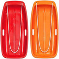 Snow Sled for Kids and Adult, Toboggan Sled with Plastic Cold-Resistant 35"