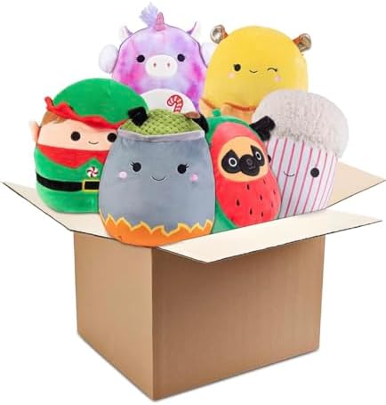 Squishmallows Mystery 10" & 8" 3-Squish Value Pack - Get a Large & Two Small Jazwares Plush for Less - Collectible Soft & Squishy Stuffed Animal Toy - Gift Set for Kids, Girls & Boys
