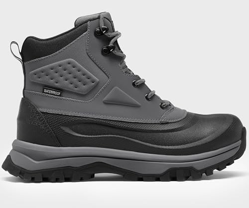 Coostar Mens Winter Boots Insulated Waterproof Snow Boot