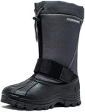HOBIBEAR Men's Waterproof Snow Boots, Insulated Pull-On Winter Boots