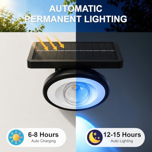 Solar Spot Lights Outdoor Waterproof,10Modes RGB Halloween Spotlights 4Pack