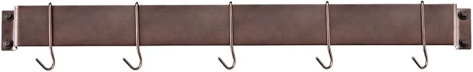 Cuisinart Chef's Classic 33-Inch Bar-Style Wall-Mount Pot Rack, Oil-Rubbed Bronze