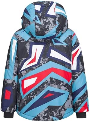 WOWULOVELY Big Boy's 2-Piece Colorblock Snow Pants and Jacket Snowsuit Ski Suit