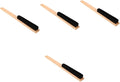 FRCOLOR 4pcs Clothes Brush Wood Handle Lint and Hair Tool for Fabrics and Upholstery for Home and Travel Use Gentle Bristles for Safe Cleaning