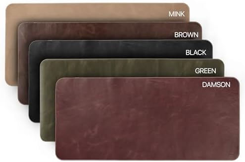 Londo Top Grain Leather Extended Mouse Pad – Large Desk Mat for Office & Gaming, Smooth Writing Surface, Non-Slip Base, Durable & Stylish Workspace Accessory