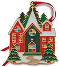 Wallace Wonders of Christmas Cardinal Ornament 2023-14th Edition Gold-Plated Enamel Holiday Collectible with Gift Box and Velvet Pouch
