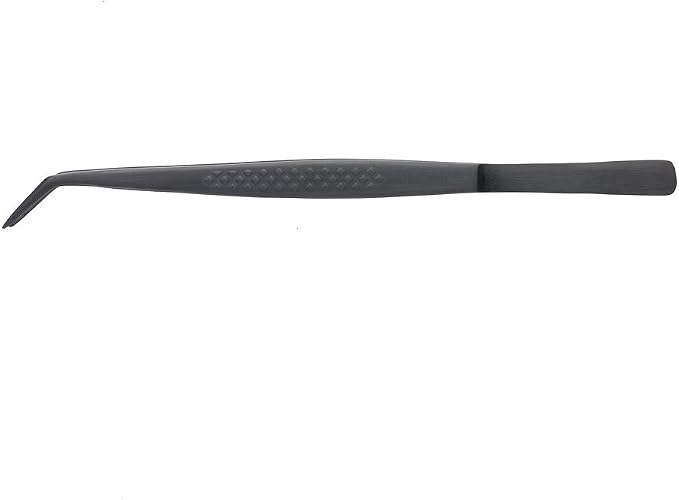 Mercer Culinary 18-8 Stainless Steel Precision Plus Chef Plating Tong, Fine Point, 6-1/8 Inch, Matte Black