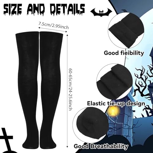 Priest and Nun Couple Costume for Adults Include Robes Stole Socks Glasses Necklaces for Halloween Dress Up