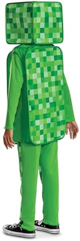 Disguise Minecraft Creeper Costume for Kids, Official Minecraft Costume Pop Out Outfit with Headpiece