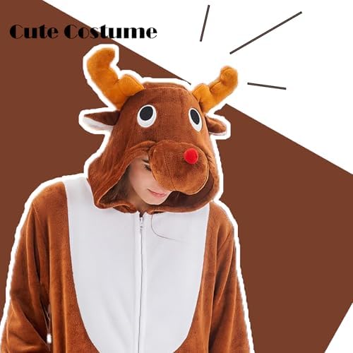 Adult Onesie Pajamas Animal One Piece Costume Halloween Cosplay for Women Men