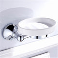 Chrome Plated Brass Wall Mount Bath Hardware Sets Towel Bar Robe Hook Paper Holder Square Bathroom Accessories Set