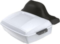 Advanblack Road Glide Tour Trunk Pack White Onyx Pearl King Tour Trunk Pack Luggage +Wrap-Around Backrest Pad for '97-'25 Harley Touring Road King Street Glide Electra Glide CVO models