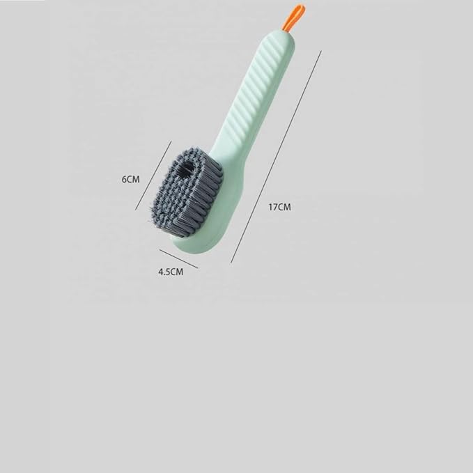 1pc Multifunctional Clean Brush Soft-Bristled Shoe Brush Liquid Brushes Removing Carpet Floor Clothing Board Long Handle Brush