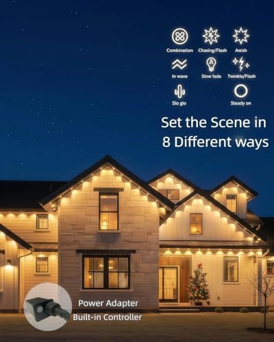 Permanent Lights for House (Warm White, 54Ft 36LED)