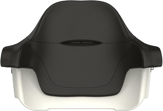 Advanblack Road Glide Tour Trunk Pack Bonneville Salt Pearl King Tour Trunk Pack Luggage +Wrap-Around Backrest Pad for '97-'25 Harley Touring Road King Street Glide Electra Glide CVO models