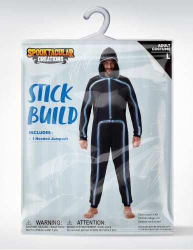 Spooktacular Creations Halloween Costume Adult Glow in the Dark Costume Men