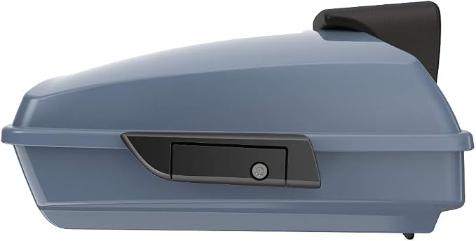 Advanblack Road Glide Tour Trunk Pack Gunship Gray Razor Tour Trunk Pack Backrest Pad for '97-'25 Harley Touring Road King Street Glide Electra Glide CVO models