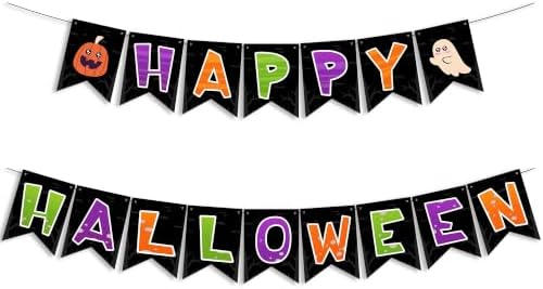 Halloween Decorations, Happy Halloween Banner, Party Favors Supplies