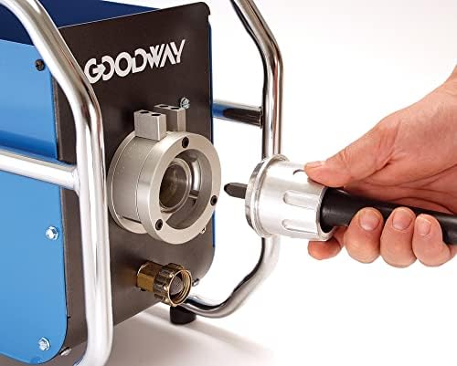 RAM PRO Goodway Compact Heat Exchanger Tube Cleaner - Reversible, Simultaneous Water Flush, Heavy-Duty Roll Cage, 115 volt, 60 hz