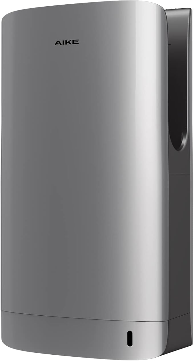 AIKE HEPA Filtered Vertical Hand Dryer Slim, 110-130V Silver Model AK2065