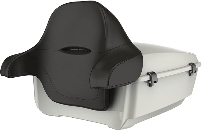 Advanblack Road Glide Tour Trunk Pack Sand Dune King Tour Trunk Pack Luggage +Wrap-Around Backrest Pad for '97-'25 Harley Touring Road King Street Glide Electra Glide CVO models