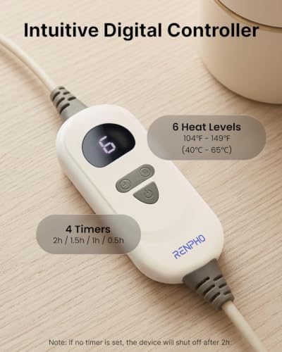 RENPHO Graphene-Infused Heating Pad for Neck Shoulders Back, Christmas Gift