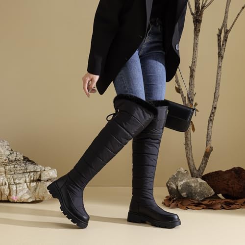 Women's Snow Boots Knee High Warm Winter Shoes