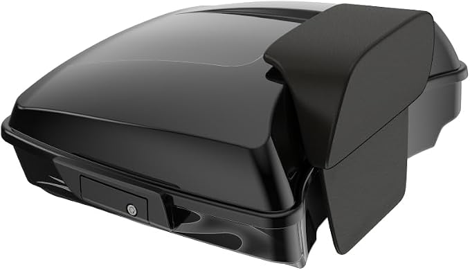 Advanblack 2025 RG Tour Trunk Pack Midnight Firestorm Razor Tour Trunk Pack Backrest Pad for '97-'25 Harley Touring Road King Street Glide Electra Glide CVO models