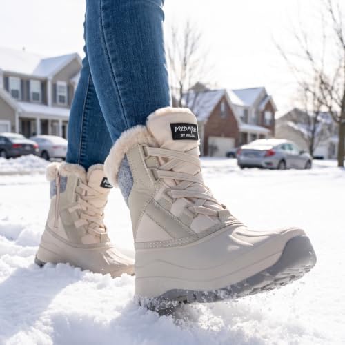 KOLILI Womens Winter Snow Boots Waterproof Warm Duck Walking Boots