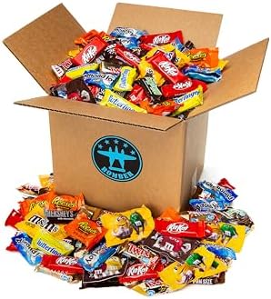 Bomber 8 lb Halloween Candy Bulk Box - Fun Size Candies Individually Wrapped Treats & Snacks, Bulk Candy Mix for Trick-or-Treat, Gifts for Adults & Kids (Assorted)