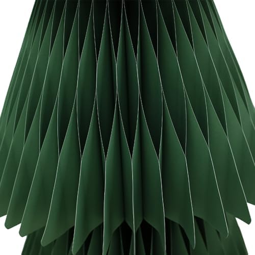 70" Grey Green Paper Christmas Tree – Giant Honeycomb & Cardboard Style 3D Foldable Holiday Decoration, Classic Evergreen Centerpiece, Reusable Eco-Friendly Décor