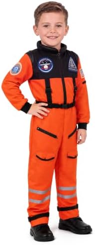 Spooktacular Creations Astronaut Costume with Helmet, Space Suit for Toddler, Kids Astronaut Halloween Costume for Cosplay