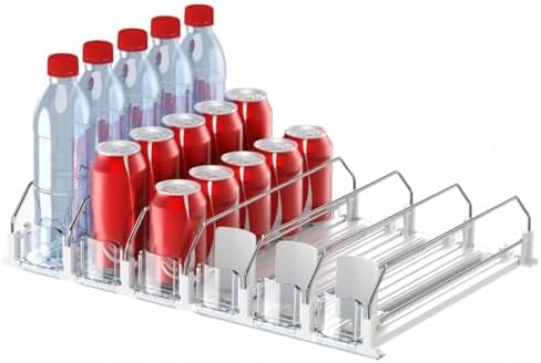 IBORING Drink Organizer for Fridge,Holds up to 30 Cans