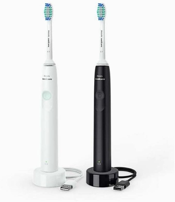 Philips Sonicare HX3665/04 Series 2300 Rechargeable Electric Toothbrush with Dynamic Cleaning Action, Built-in Quadpacer & SmarTimer - (Black and White)