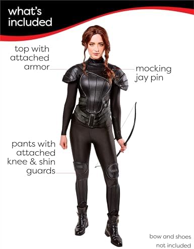 Rubies The Hunger Games Mockingjay: Katniss Everdeen Costume for Adults, Women's Costume