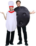 Newcotte 2 Pcs Funny Halloween Bowling Pin Adult Costumes Set for Couples