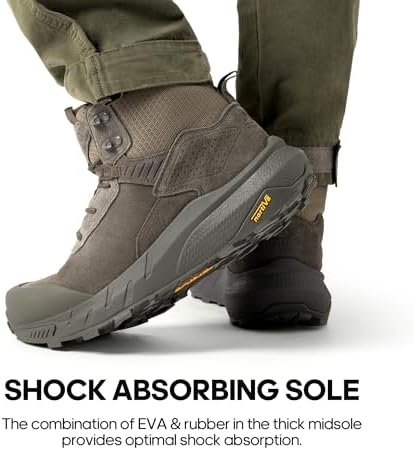 NORTIV 8 Men's Waterproof Military Tactical Work Boots
