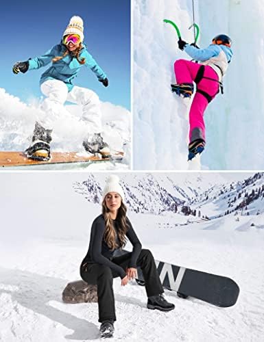 Heathyoga Snow Ski Pants Women Waterproof Softshell Insulated Winter Pants