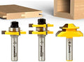 YONICO Tongue and Groove Router Bits Set 3 Bit 3/4-Inch Stock 1/2-Inch Shank 15321