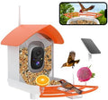 Fazoxo Bird Feeder with Camera,Birds House Camera,Solar Powered,Orange