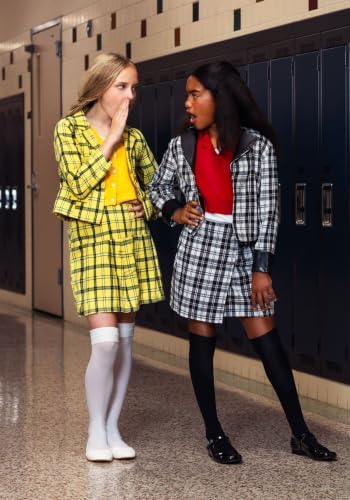 Kids Clueless Costume, Cher Character | Jacket, Skirt, Shirt With Attached Sweater | 90s Dress Up Outfit