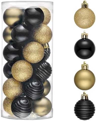 Valery Madelyn Small Christmas Tree Decorations Ball Ornaments 24ct 1.57"