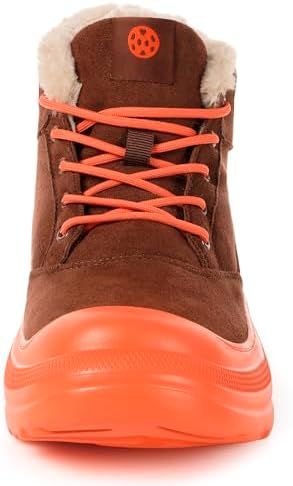 Eagsouni Womens Snow Boots Suede Leather Winter Shoes