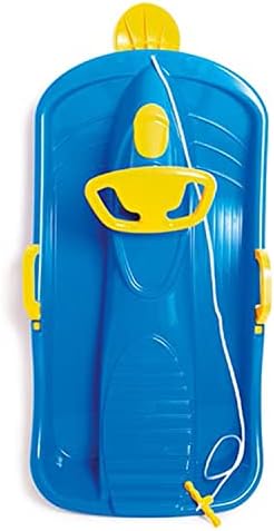 Dantoy - Steering sledge for children from 3 years - With steering wheel and brakes and rope with handle - Children's sledge for winter sports - The sledge is made in Denmark.