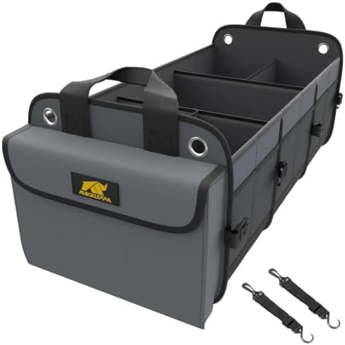 MIKKUPPA Trunk Organizer for SUV - 100L Collapsible Car Organizer, Gray