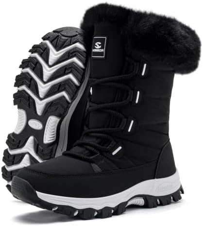 HOBIBEAR Women's Snow Boots Water Resistant Winter Shoes