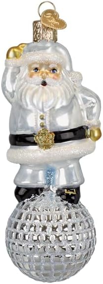 Old World Christmas Disco Fever Santa Tree Ornament