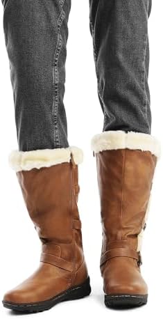 DREAM PAIRS Women's Knee High Boots Winter Warm Boots