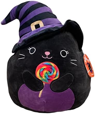 Squishmallows 12" Autumn Black cat with Lollypop